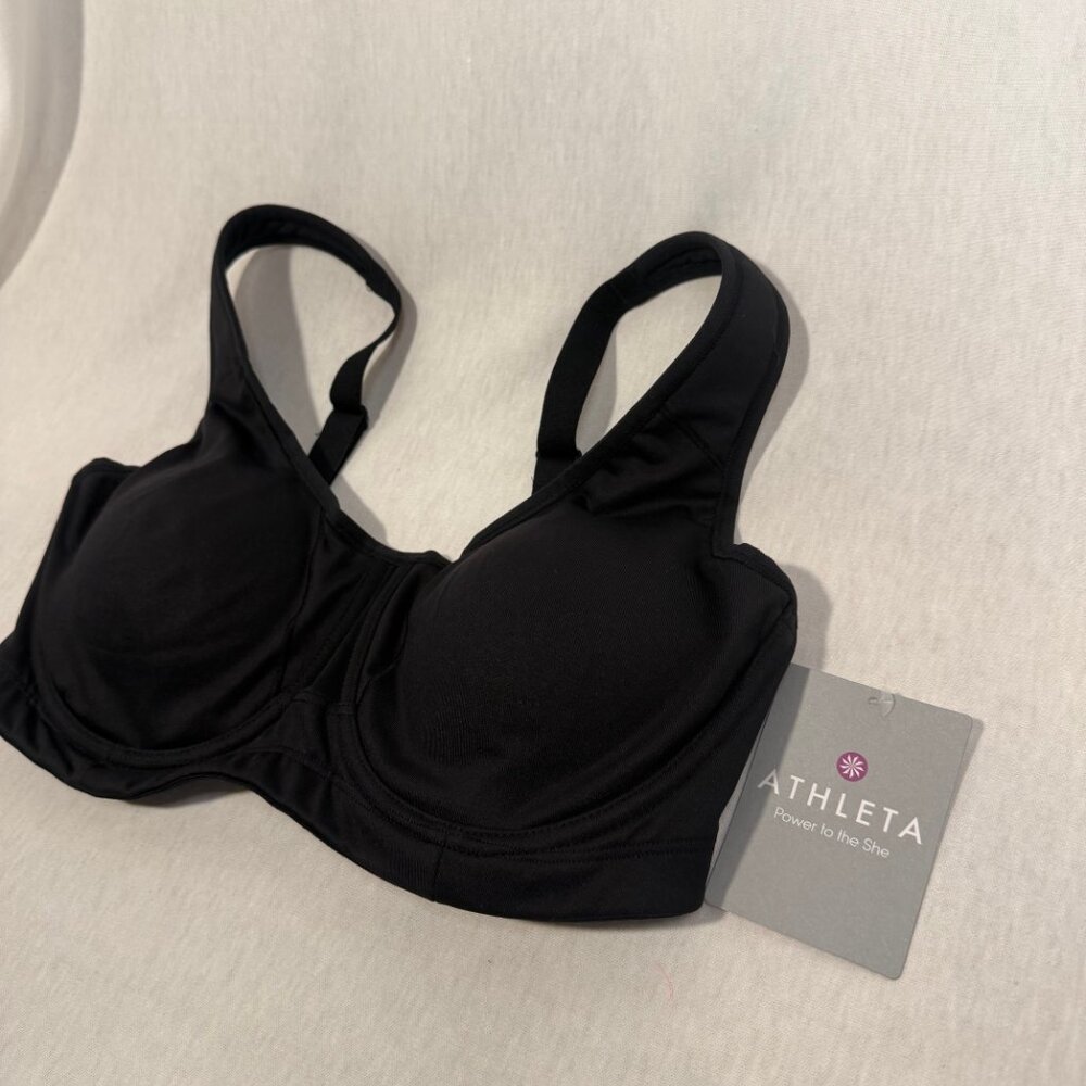 Athleta TBird Sports Bra 34D Underwire Support High Impact NWT - Picture 2 of 7